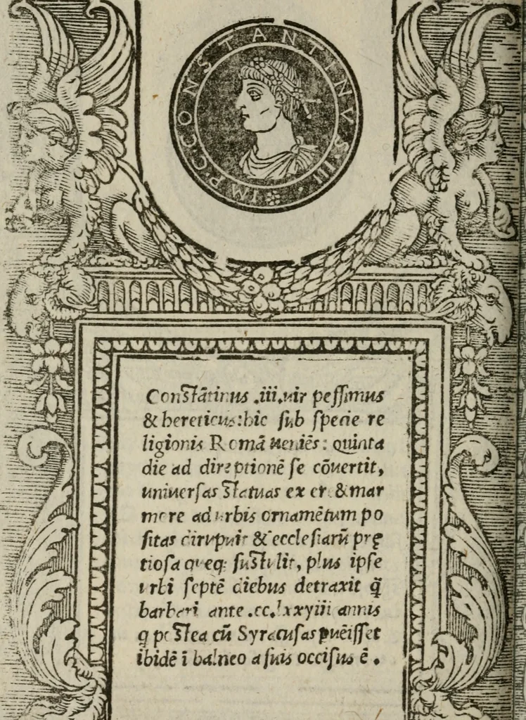 An illustration from Illvstrivm imagines, 1517, leaf 217