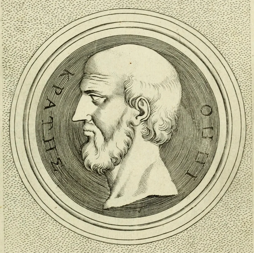 An illustration from Illvstrivm imagines, ex antiquis marmoribus, nomismatibus, et gemmis expressae: quæ exstant Romæ, maior pars apud Fulvium Vrsinvm : editio altera, aliquot imaginibus, et I. Fabri ad singulas commentario, auctior atque illustrior, 1598, leaf 157