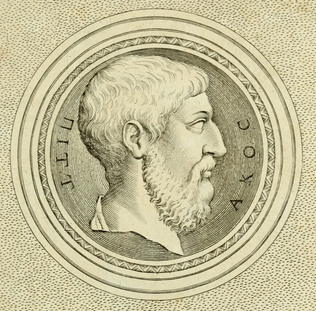 An illustration from Illvstrivm imagines, ex antiquis marmoribus, nomismatibus, et gemmis expressae: quæ exstant Romæ, maior pars apud Fulvium Vrsinvm : editio altera, aliquot imaginibus, et I. Fabri ad singulas commentario, auctior atque illustrior, 1598, leaf 237