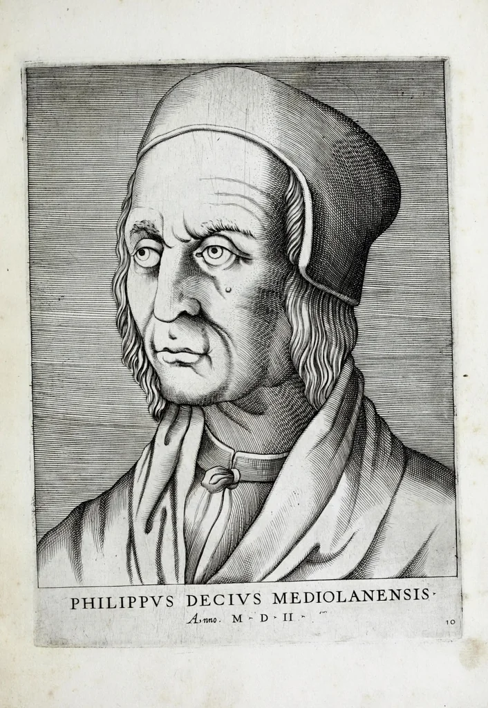 An illustration from Illvstrivm ivreconsvltorvm imagines : qvae inveniri potvervnt ad vivam effigiem expressae : ex musaeo Marci Mantuae Benauidij Patauini iureconsulti clarissimi, 1566, leaf 27