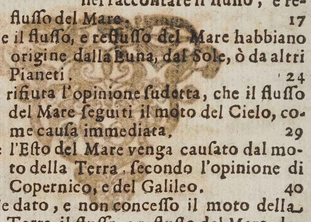 An illustration from Il mare essaminato, 1656, leaf 18