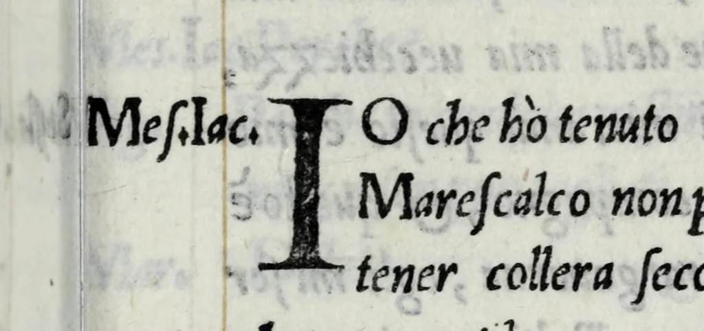 An illustration from Il Marescalco, 1537, leaf 115