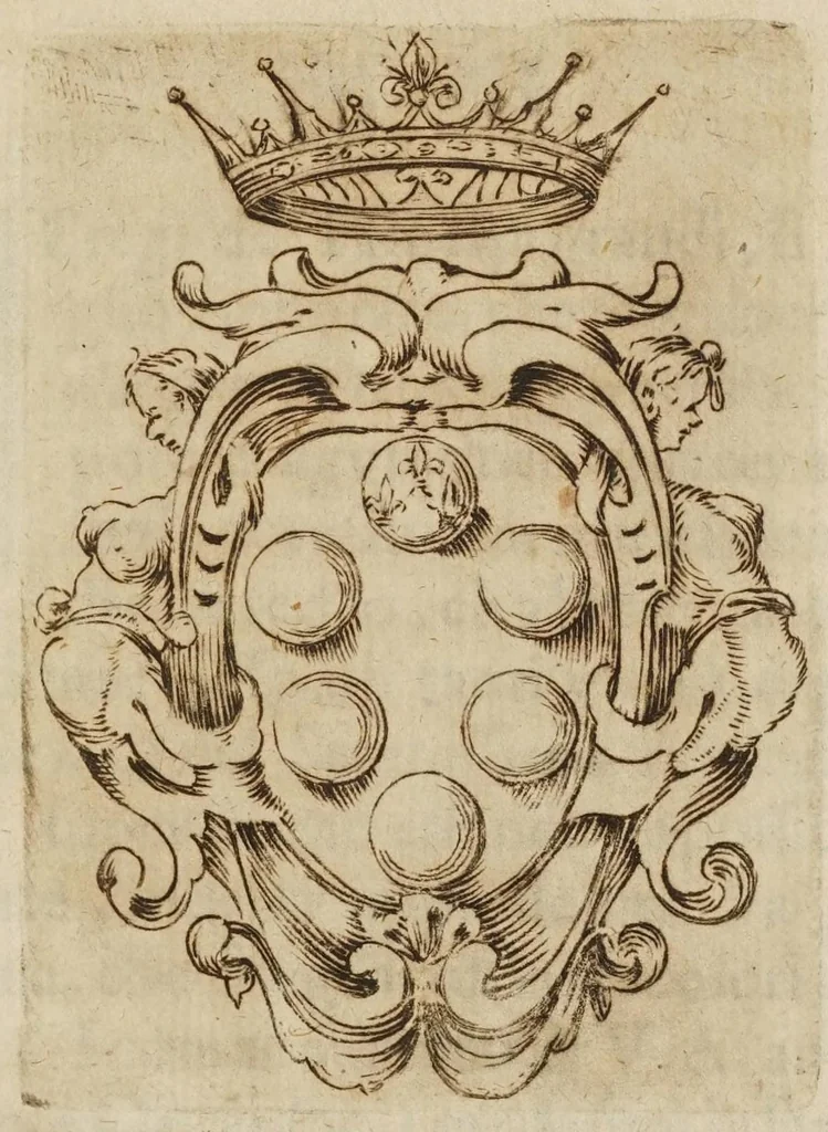 An illustration from Il morte del serenissimo principe Francesco di Toscana, 1634, leaf 5