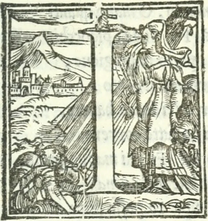 An illustration from Il pellegrino : comedia nova, 1552, leaf 32