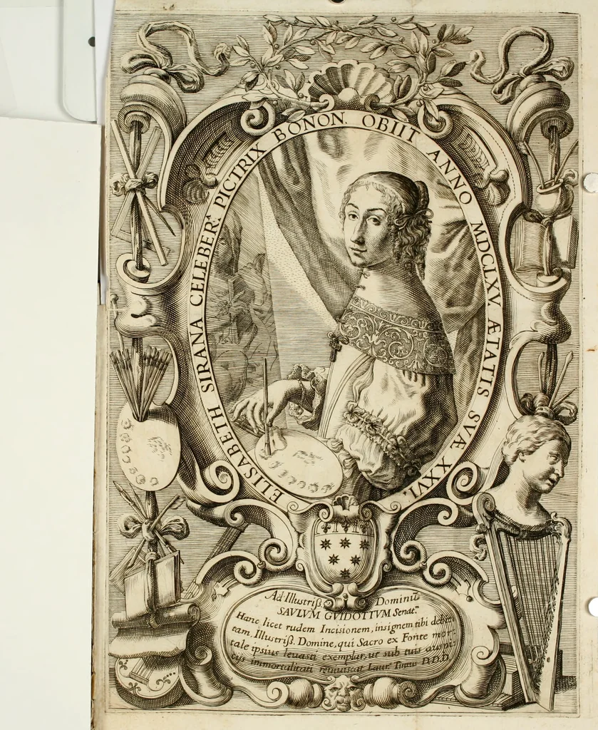An illustration from Il pennello lagrimato : orazione funebre, 1665, leaf 13