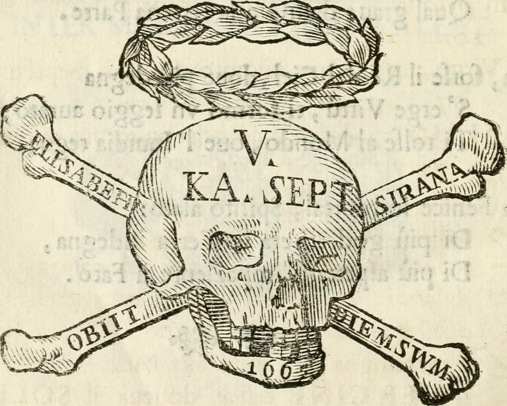 An illustration from Il pennello lagrimato : orazione funebre, 1665, leaf 75