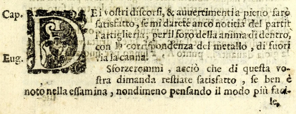 An illustration from Il perfeto bombardiero et real instruttione di artiglieri, 1626, leaf 205