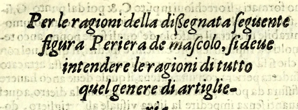 An illustration from Il perfeto bombardiero et real instruttione di artiglieri, 1626, leaf 59