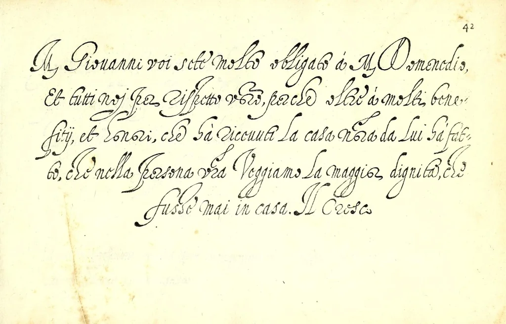 An illustration from Il perfetto cancellaresco corsivo, 1579, leaf 99