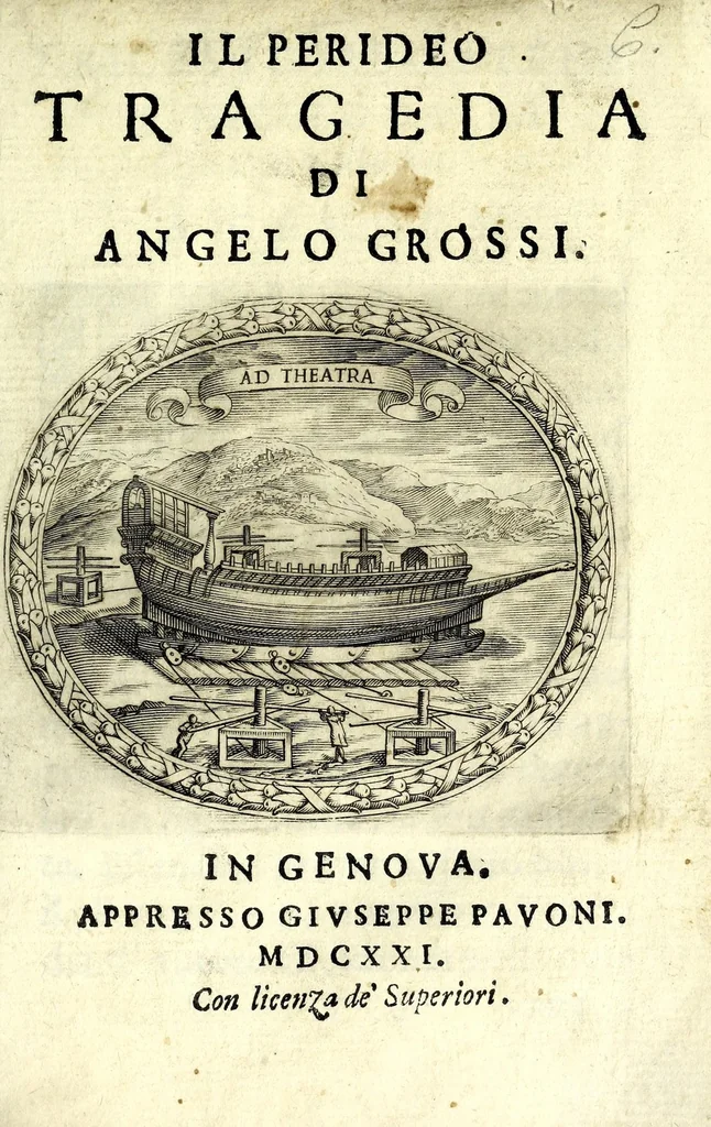 An illustration from Il Perideo : tragedia, 1621, leaf 3