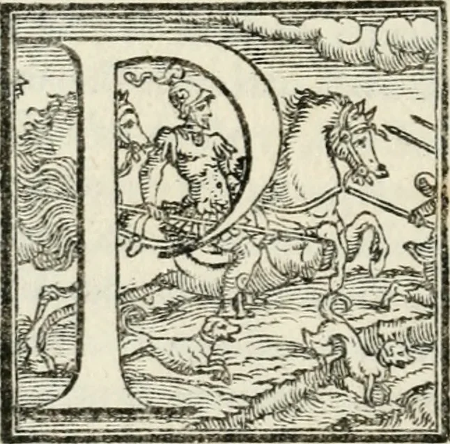 An illustration from Il primo libro del trattato delle perfette proporzioni, di tutte le cose che imitare, e ritrarre si possano con l'arte del disegno, 1567, leaf 21