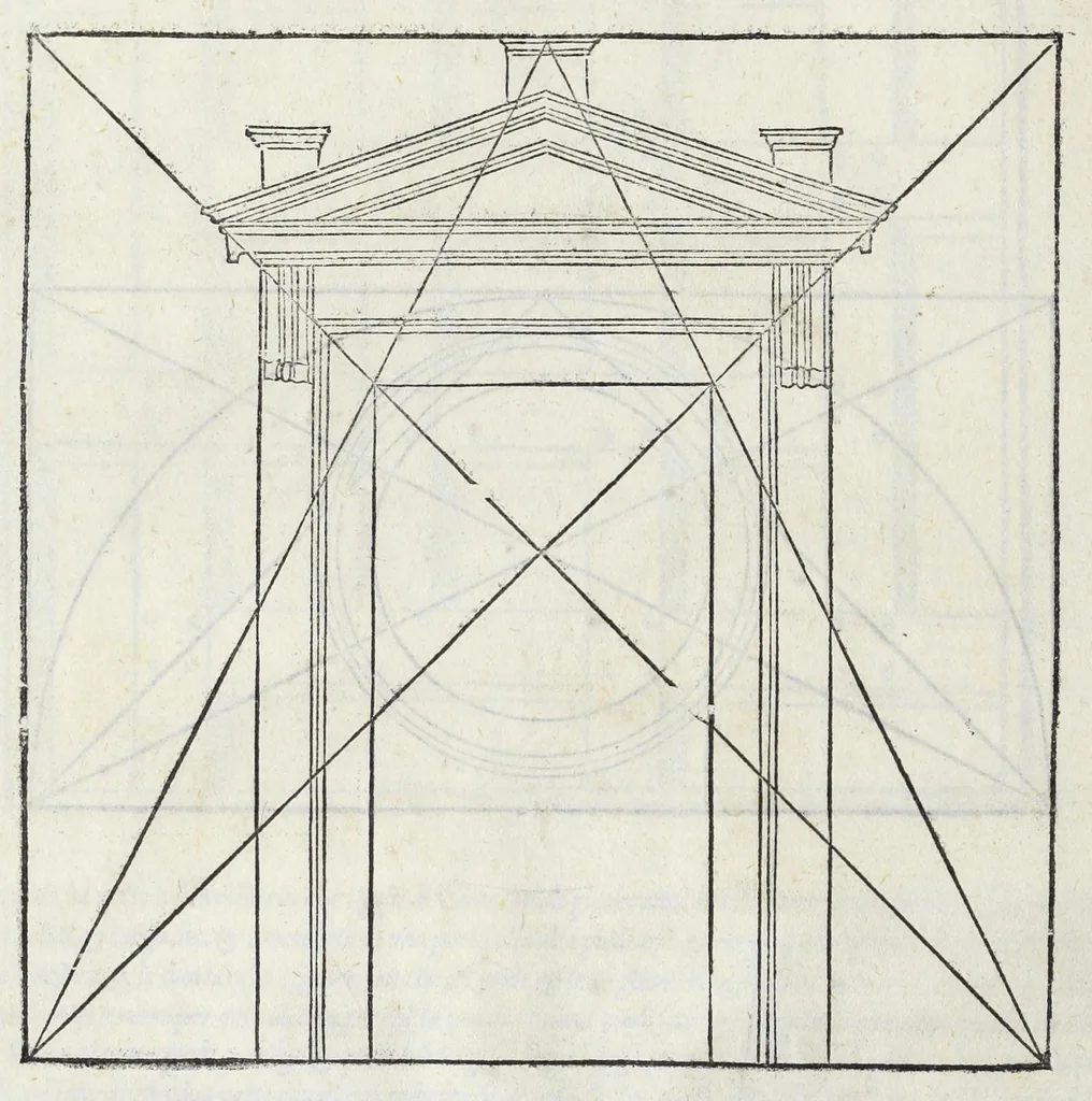 An illustration from Il primo[-secondo] libro d'architettura, 1551, leaf 36