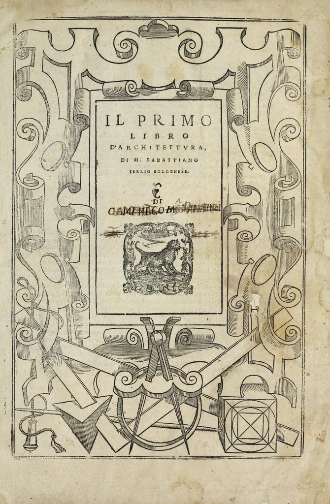 An illustration from Il primo[-secondo] libro d'architettura, 1551, leaf 5