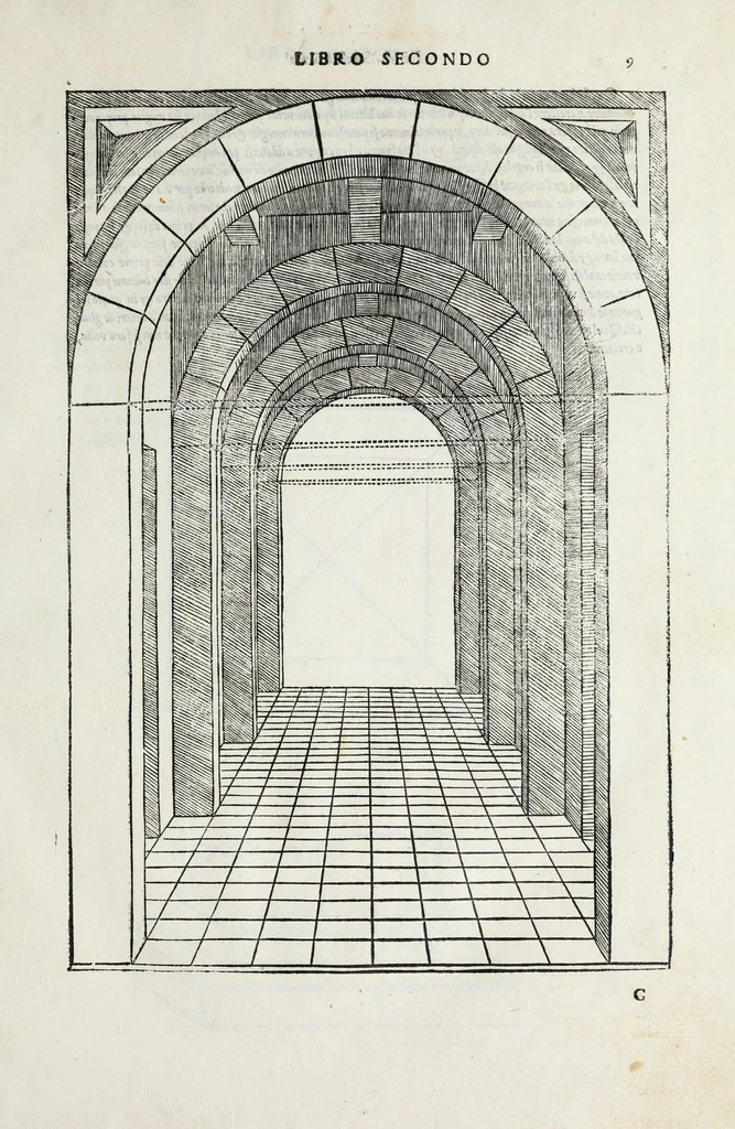 An illustration from Il primo[-secondo] libro d'architettura, 1551, leaf 53
