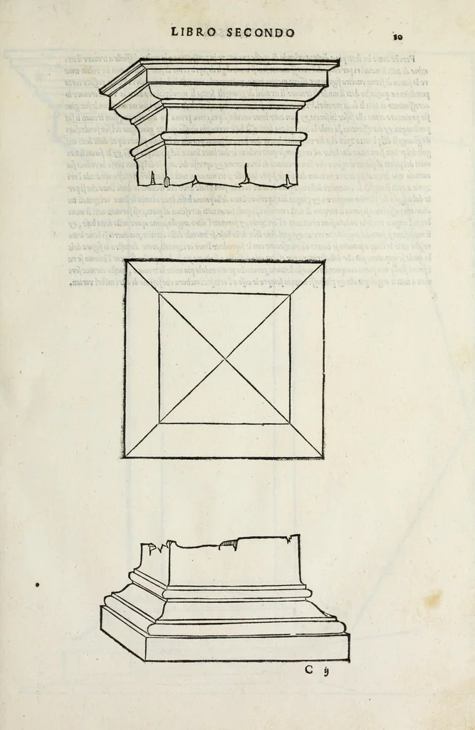 An illustration from Il primo[-secondo] libro d'architettura, 1551, leaf 55