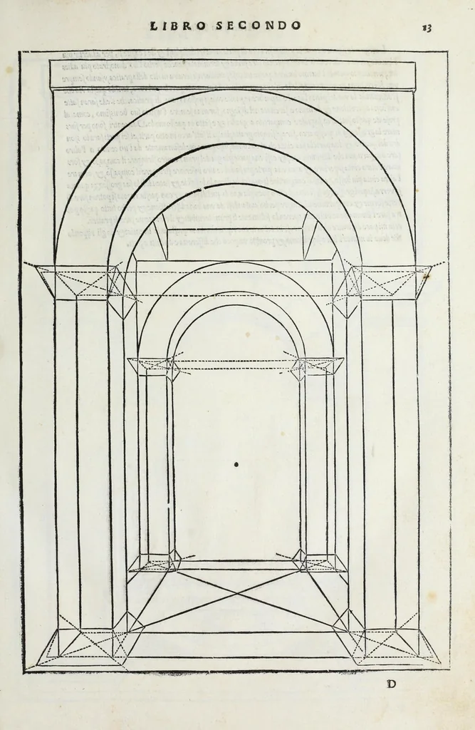 An illustration from Il primo[-secondo] libro d'architettura, 1551, leaf 61