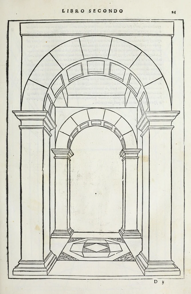 An illustration from Il primo[-secondo] libro d'architettura, 1551, leaf 63