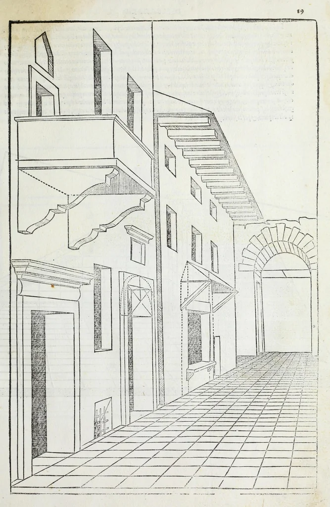 An illustration from Il primo[-secondo] libro d'architettura, 1551, leaf 73