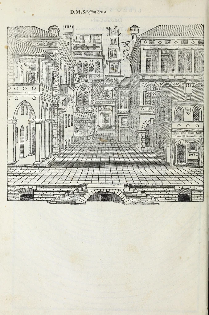An illustration from Il primo[-secondo] libro d'architettura, 1551, leaf 92