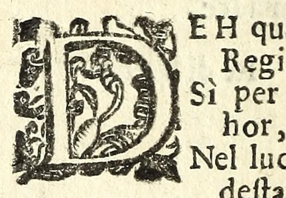 An illustration from Il re Torrismondo : tragedia, 1637, leaf 8