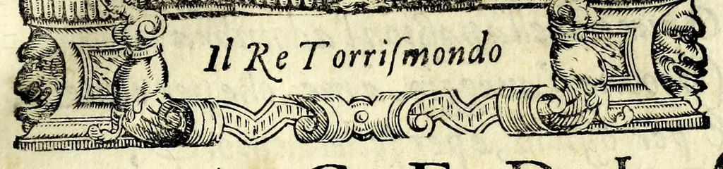 An illustration from Il re Torrismondo : tragedia, 1587, leaf 13
