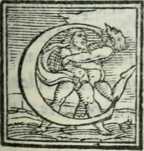 An illustration from Il rimanente de le piacevole, et ingeniose lettere indirizzate a diuersi, con bellissime argutie. Sotto varii, et sottilissimi discorsi, dechiarati, 1557, leaf 16