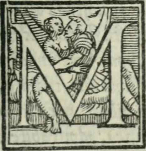 An illustration from Il rimanente de le piacevole, et ingeniose lettere indirizzate a diuersi, con bellissime argutie. Sotto varii, et sottilissimi discorsi, dechiarati, 1557, leaf 22