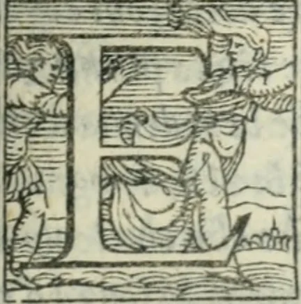 An illustration from Il rimanente de le piacevole, et ingeniose lettere indirizzate a diuersi, con bellissime argutie. Sotto varii, et sottilissimi discorsi, dechiarati, 1557, leaf 28