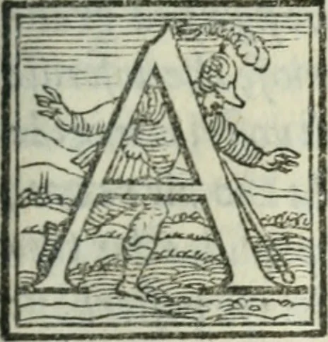 An illustration from Il rimanente de le piacevole, et ingeniose lettere indirizzate a diuersi, con bellissime argutie. Sotto varii, et sottilissimi discorsi, dechiarati, 1557, leaf 38