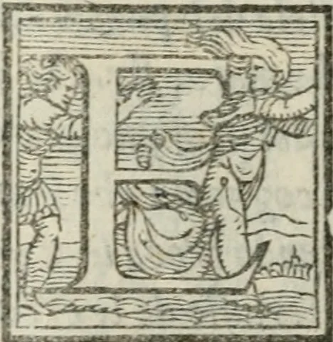 An illustration from Il rimanente de le piacevole, et ingeniose lettere indirizzate a diuersi, con bellissime argutie. Sotto varii, et sottilissimi discorsi, dechiarati, 1557, leaf 57