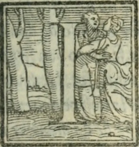 An illustration from Il rimanente de le piacevole, et ingeniose lettere indirizzate a diuersi, con bellissime argutie. Sotto varii, et sottilissimi discorsi, dechiarati, 1557, leaf 62