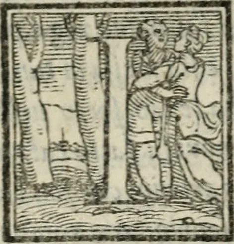 An illustration from Il rimanente de le piacevole, et ingeniose lettere indirizzate a diuersi, con bellissime argutie. Sotto varii, et sottilissimi discorsi, dechiarati, 1557, leaf 89