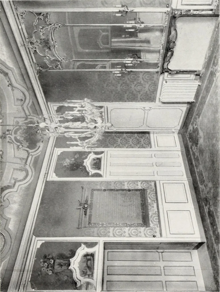An illustration from Il ristauro dello storico Palazzo Bellini in Novara, ora sede della Banca Popolare, 1908, leaf 12