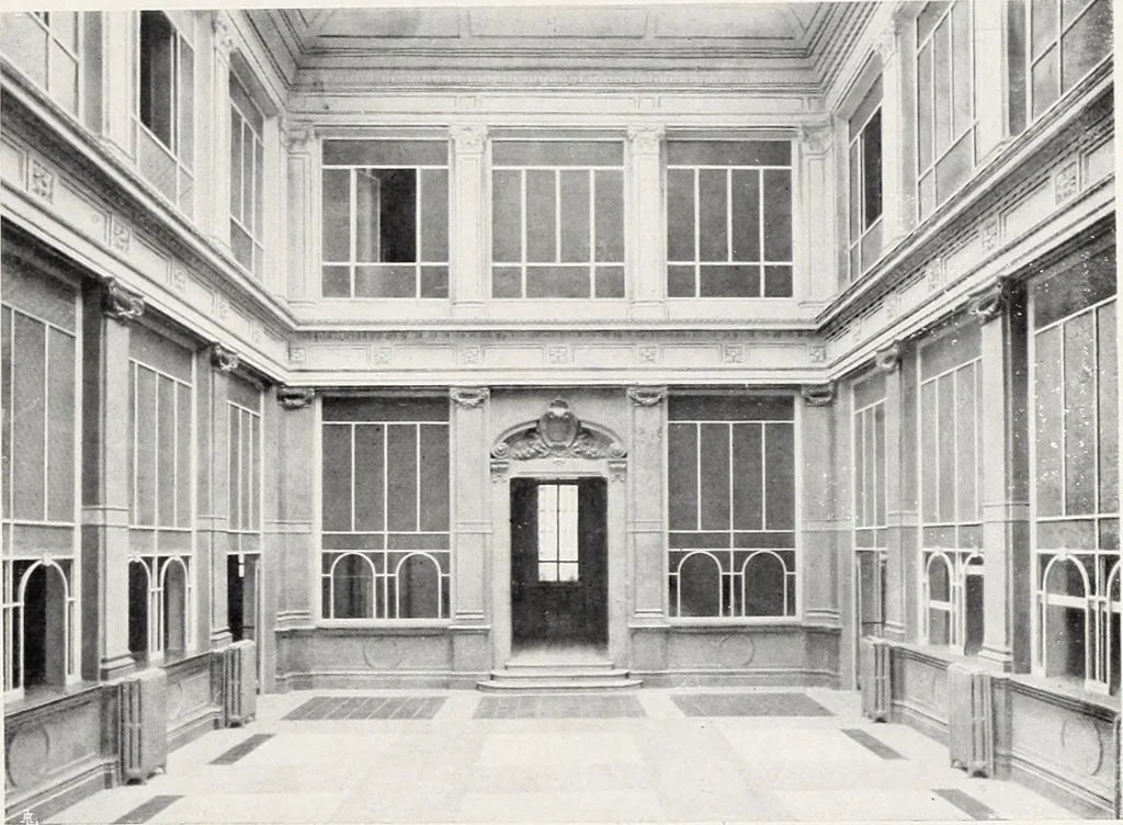 An illustration from Il ristauro dello storico Palazzo Bellini in Novara, ora sede della Banca Popolare, 1908, leaf 28