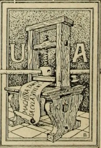 An illustration from Il ristauro dello storico Palazzo Bellini in Novara, ora sede della Banca Popolare, 1908, leaf 35