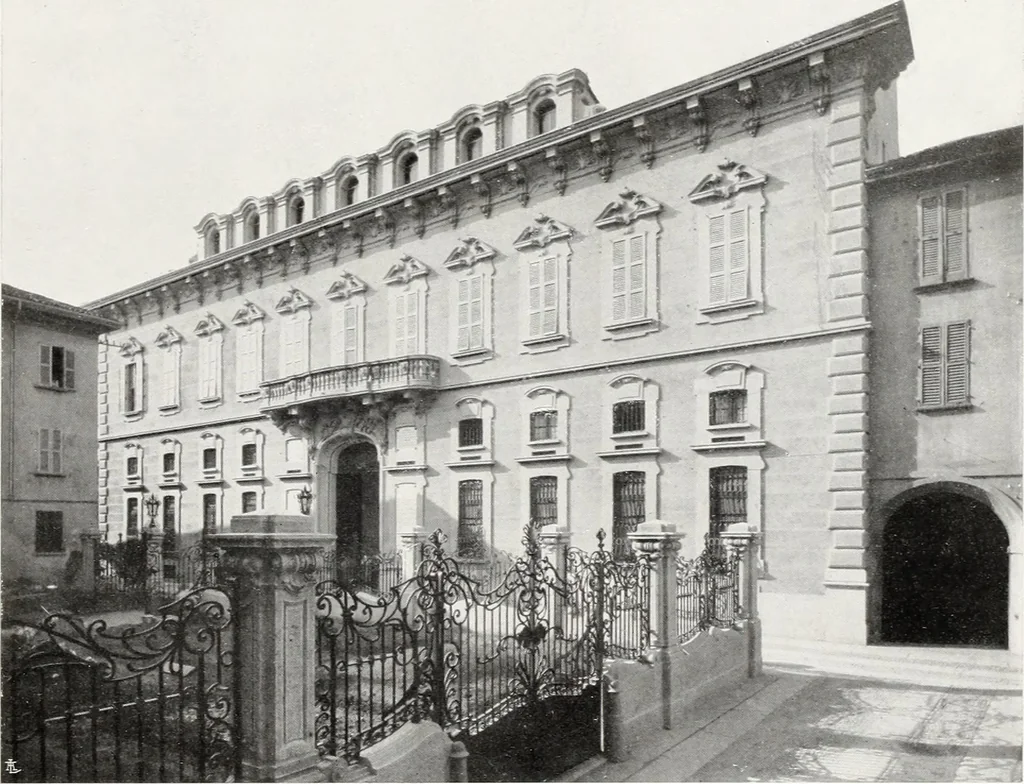An illustration from Il ristauro dello storico Palazzo Bellini in Novara, ora sede della Banca Popolare, 1908, leaf 6