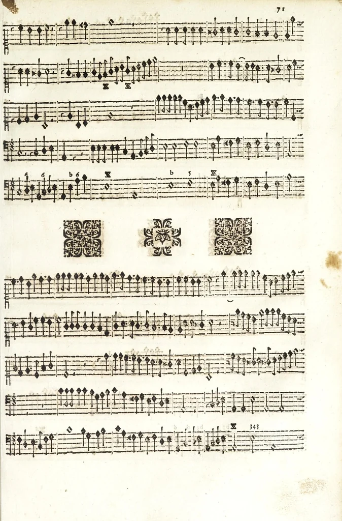An illustration from Il S. Alessio : dramma mvsicale ..., 1634, leaf 87