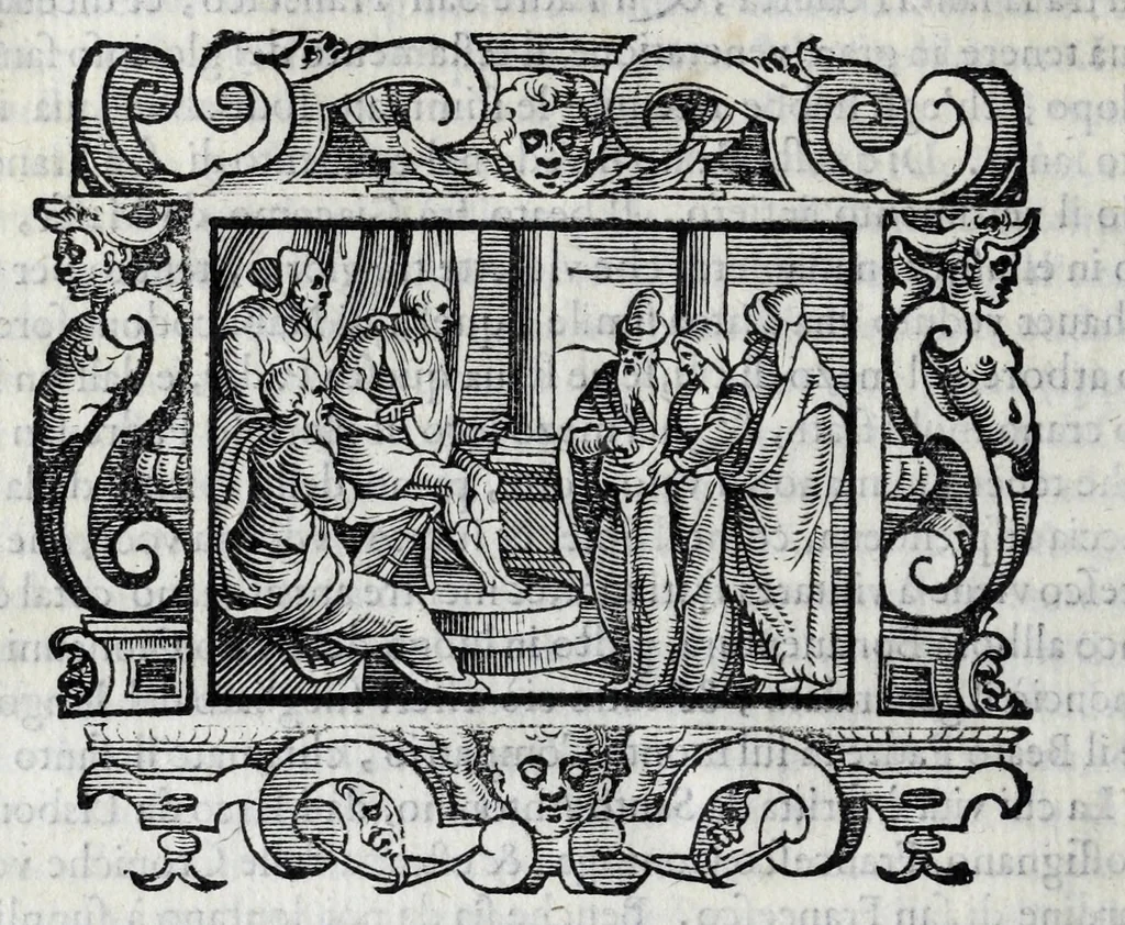 An illustration from Il santoario di Parma doue si hanno tutte le vite de' corpi santi, & de' beati, 1593, leaf 146