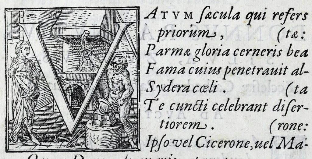 An illustration from Il santoario di Parma doue si hanno tutte le vite de' corpi santi, & de' beati, 1593, leaf 16