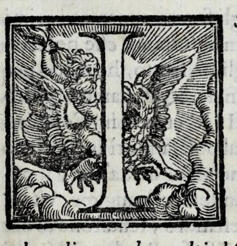 An illustration from Il santoario di Parma doue si hanno tutte le vite de' corpi santi, & de' beati, 1593, leaf 27