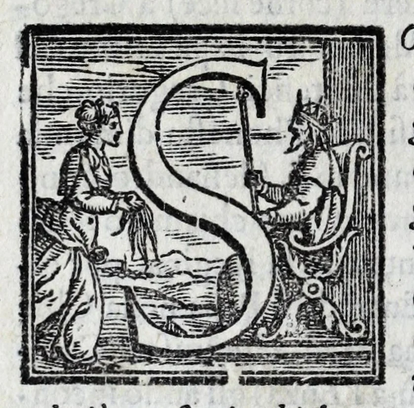 An illustration from Il santoario di Parma doue si hanno tutte le vite de' corpi santi, & de' beati, 1593, leaf 36