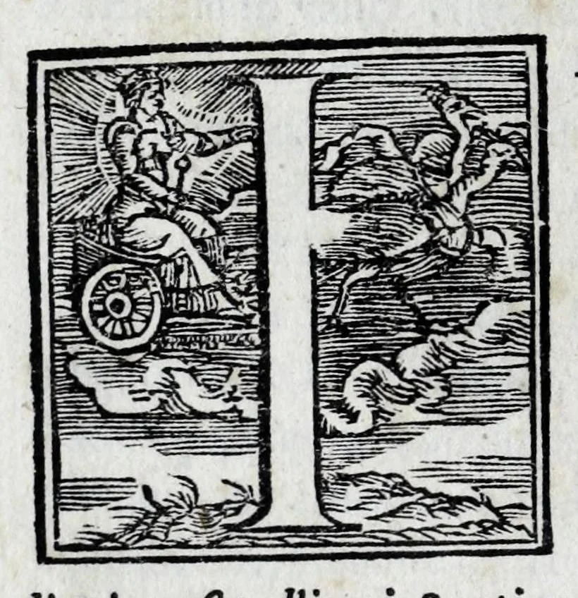 An illustration from Il santoario di Parma doue si hanno tutte le vite de' corpi santi, & de' beati, 1593, leaf 42