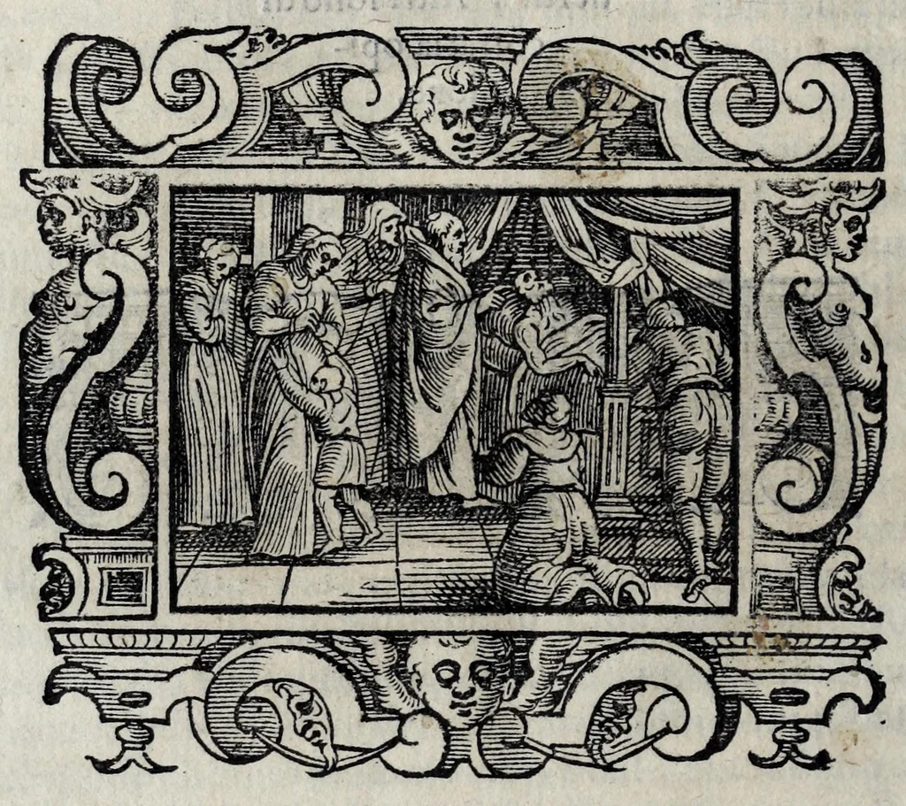 An illustration from Il santoario di Parma doue si hanno tutte le vite de' corpi santi, & de' beati, 1593, leaf 78