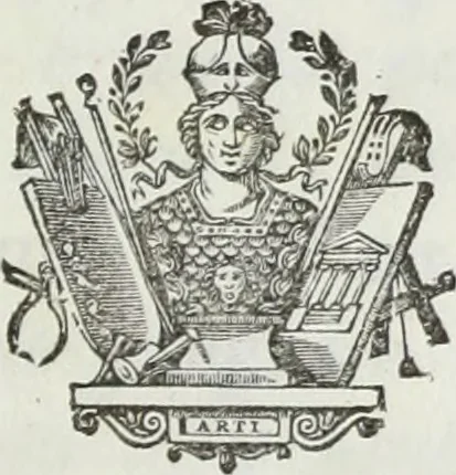 An illustration from Il Sepolcro dei Volunni scoperto in Perugia nel febbrajo del 1840 : ed altri monumenti inediti etruschi e romani ..., 1840, leaf 4