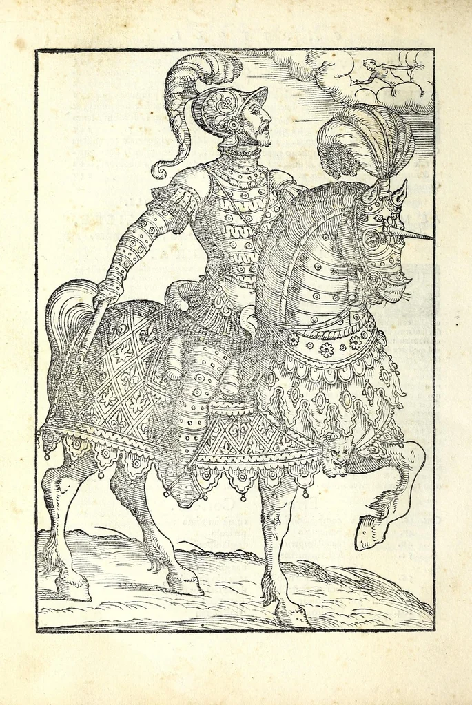 An illustration from Il soldato, 1570, leaf 20