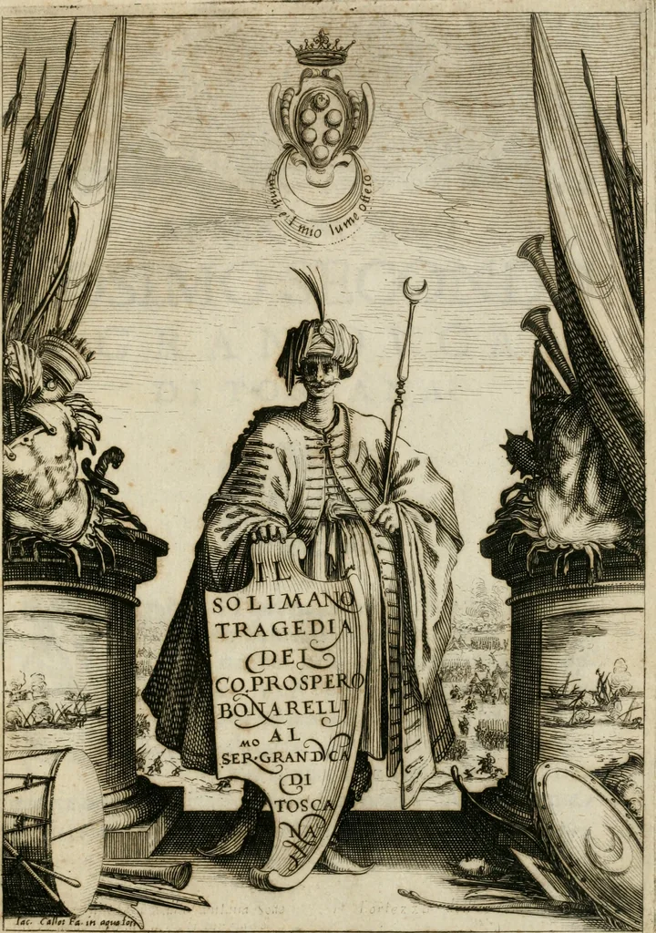 An illustration from Il Solimano : tragedia, 1620, leaf 4