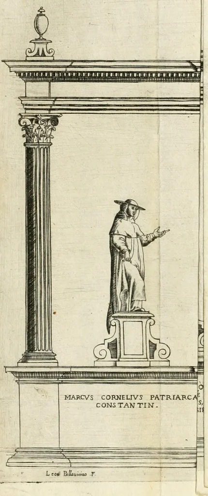 An illustration from Il sontvoso apparato fatto dalla magnifica citta di Brescia nel felice ritorno dell'illv. & reuerendiss. vescouo suo il cardinale Morosini : con la spositione de' sensi simbolici che in esso si contengono, 1591, leaf 12