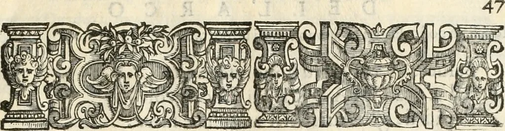 An illustration from Il sontvoso apparato fatto dalla magnifica citta di Brescia nel felice ritorno dell'illv. & reuerendiss. vescouo suo il cardinale Morosini : con la spositione de' sensi simbolici che in esso si contengono, 1591, leaf 74