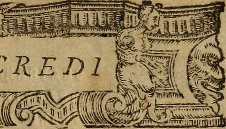 An illustration from Il Tancredi : tragedia del conte di Camerano, 1588, leaf 4