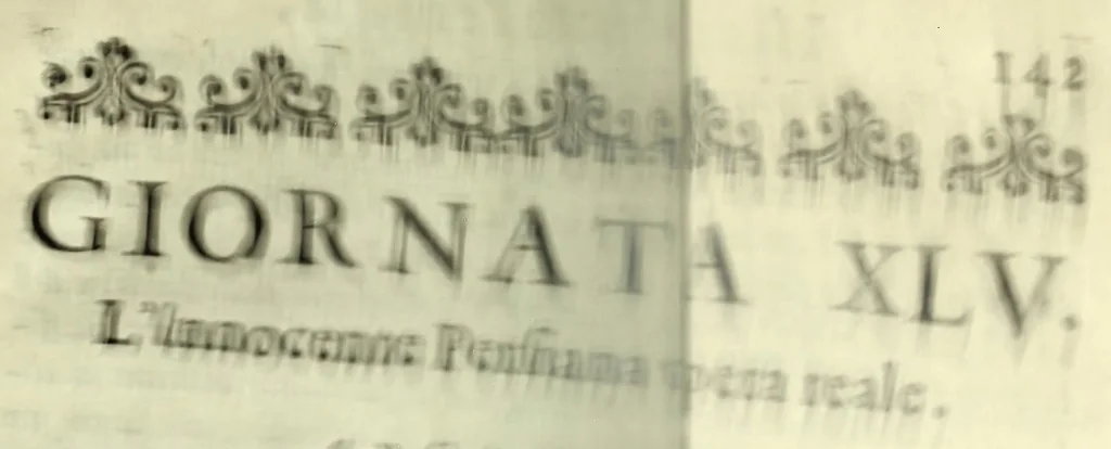 An illustration from Il teatro delle fauole rappresentatiue, overo, La ricreatione comica, boscareccia, e tragica : divisa in cinqvanta giornate, 1611, leaf 305